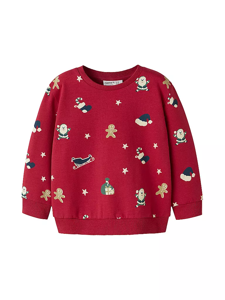 NAME IT | Jungen Sweater NMNROHOM | rot