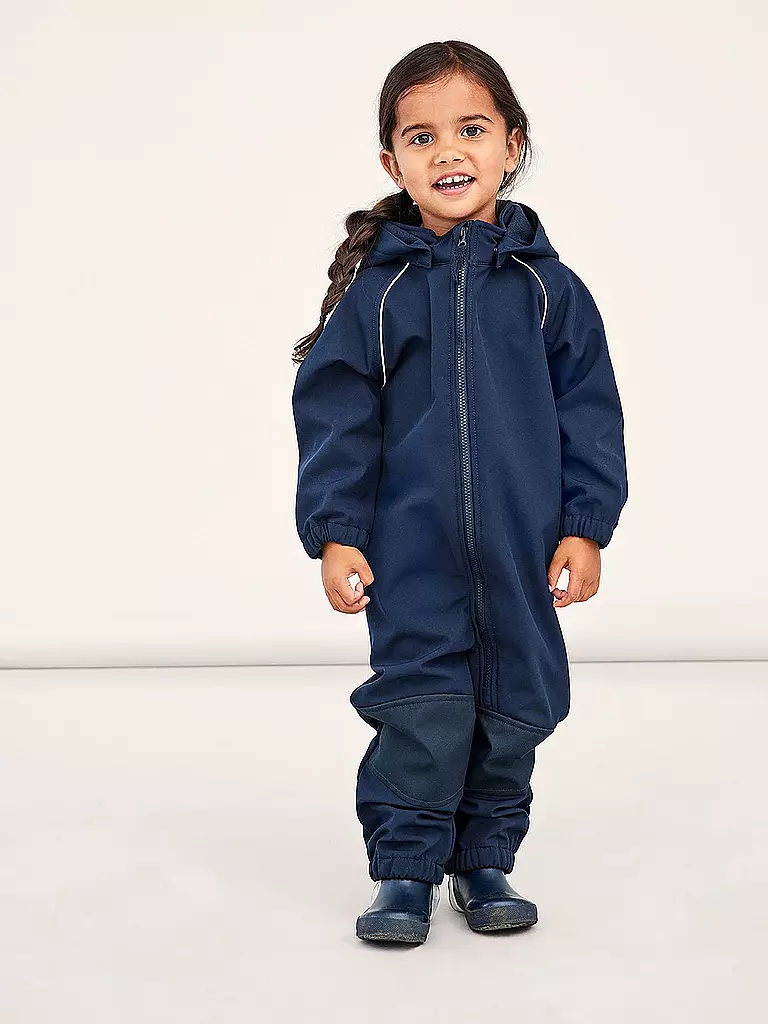 NAME IT | Kinder Softshell Regenanzug | blau