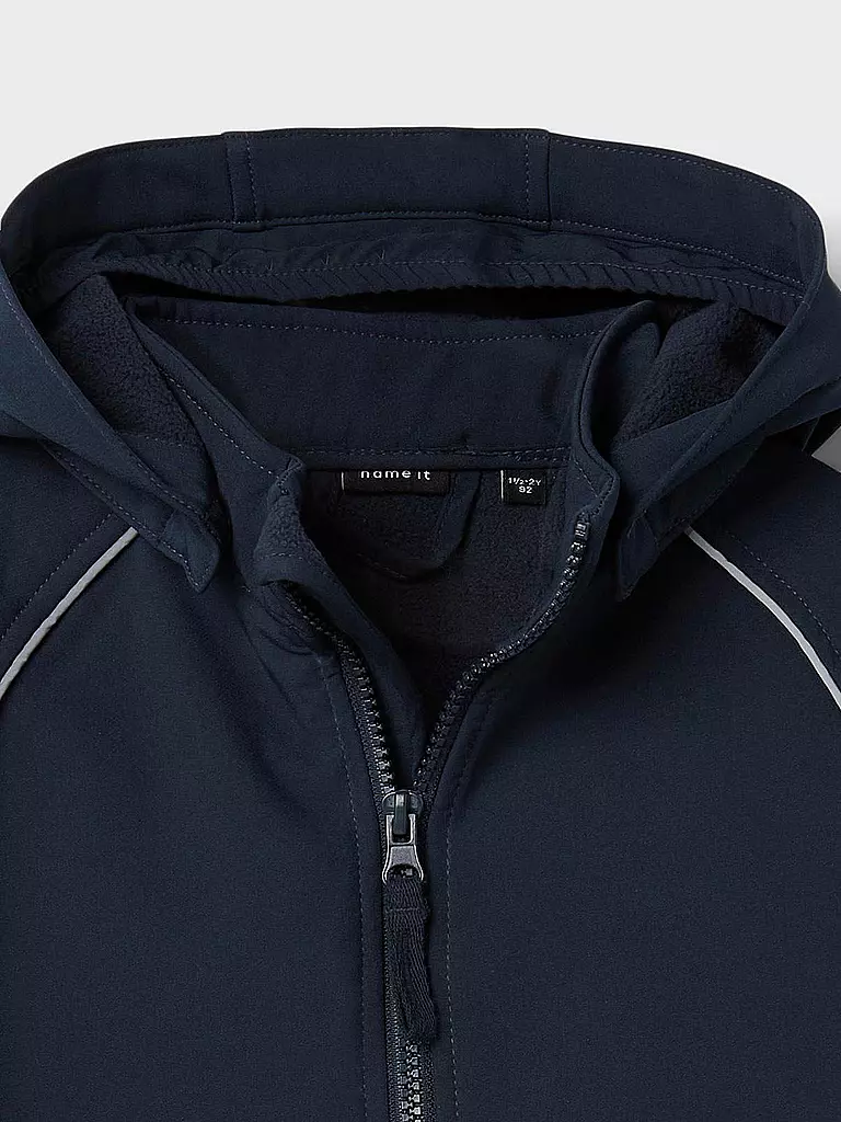 NAME IT | Kinder Softshell Regenanzug | blau