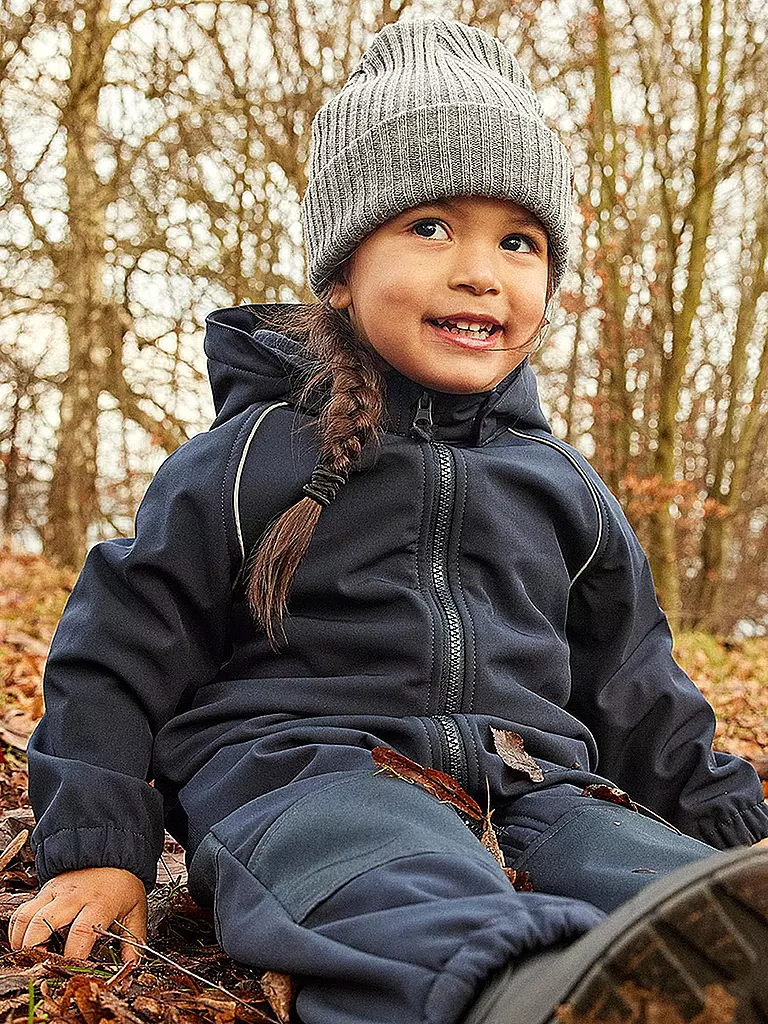NAME IT | Kinder Softshell Regenanzug | dunkelblau