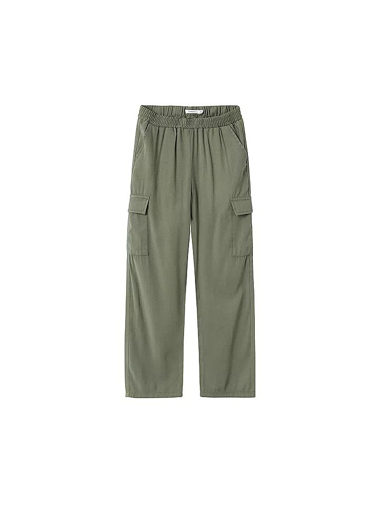 NAME IT | Mädchen Cargohose Straight Fit NKFBELLA | olive