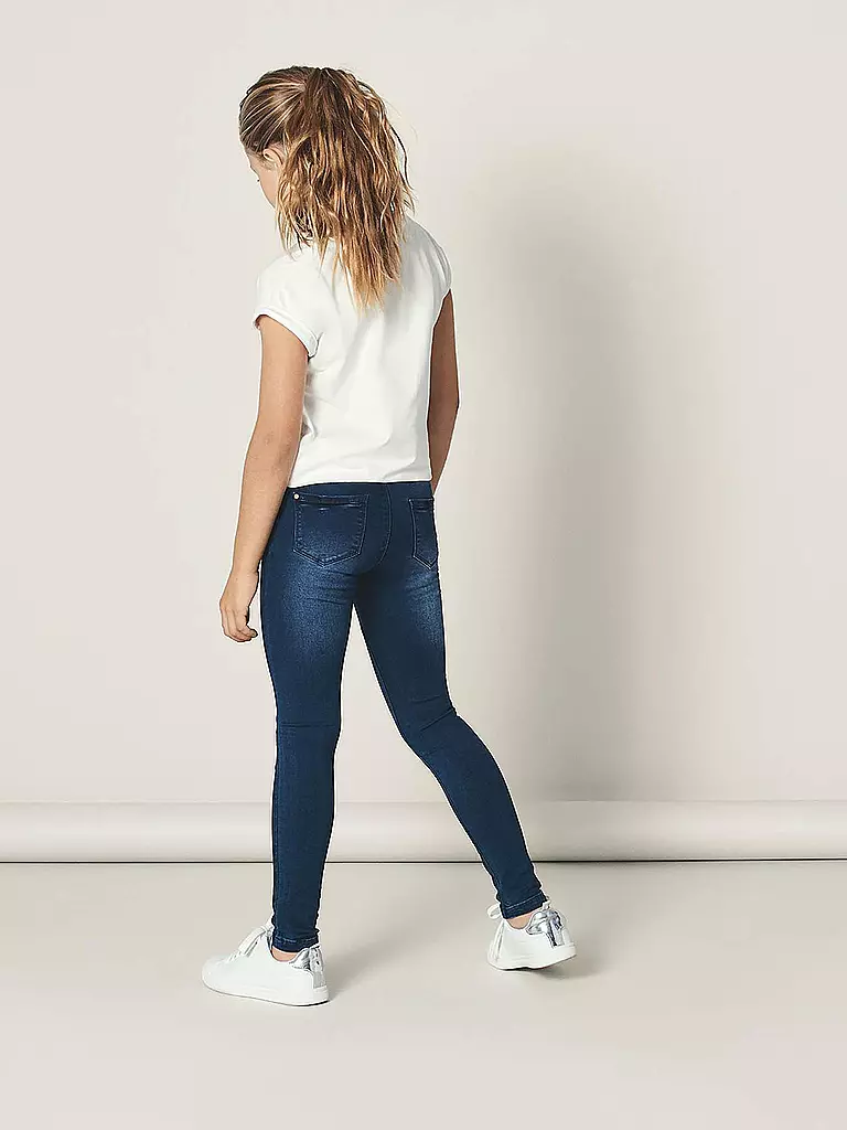 Skinny NKFPOLLY IT NAME Jeans Fit blau Mädchen