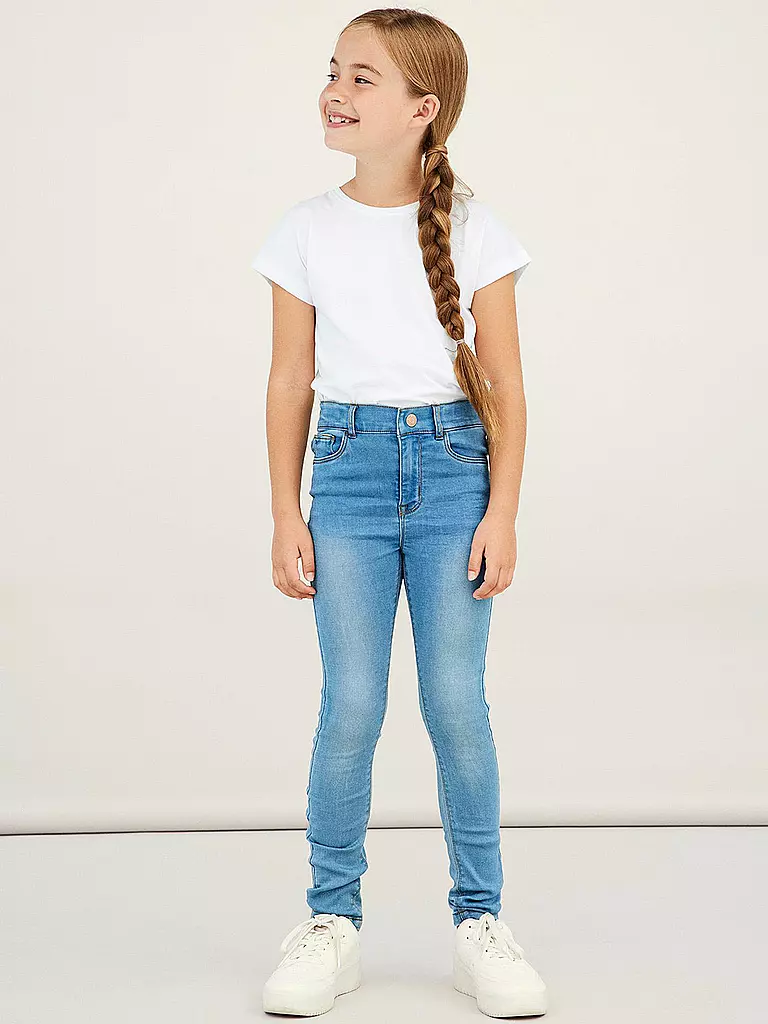 NAME IT | Mädchen Jeans Slim Fit NKFPOLLY  | blau