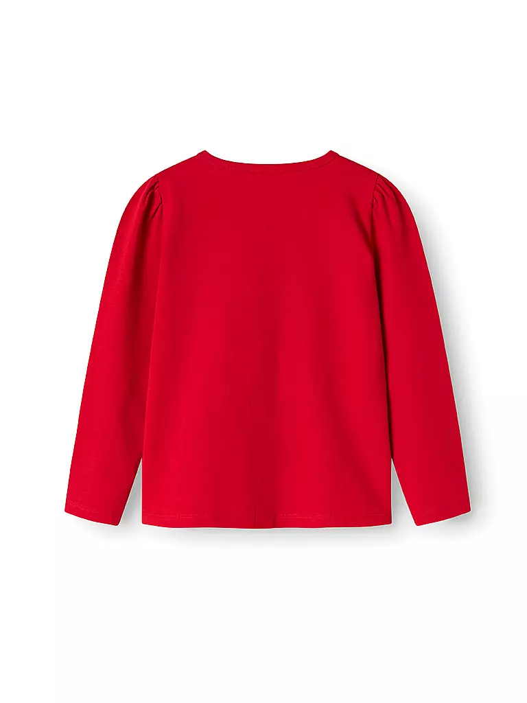 NAME IT | Mädchen Langarmshirt NMFSASA | rot
