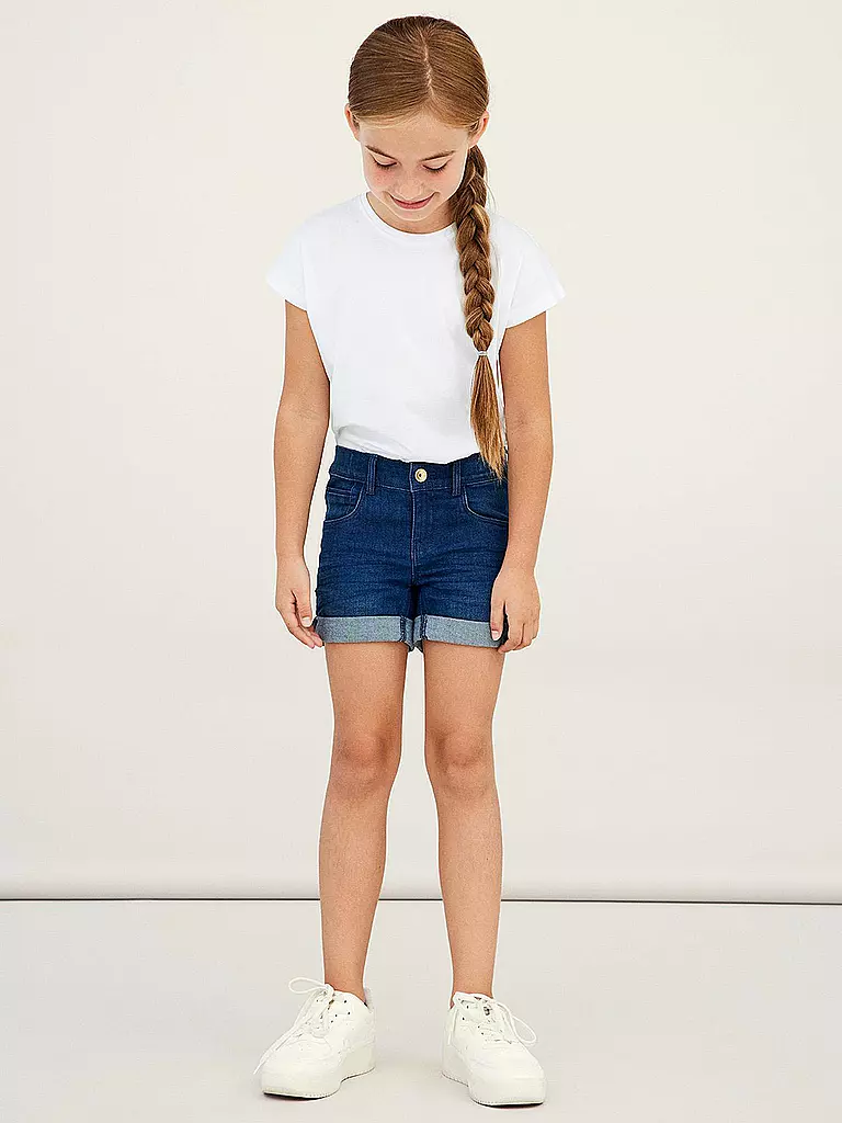 NAME IT | Mädchen Shorts NKFSALLI DNMTASIS | blau