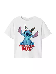 NAME IT | Mädchen T-Shirt NKFAKKA STITCH | weiss