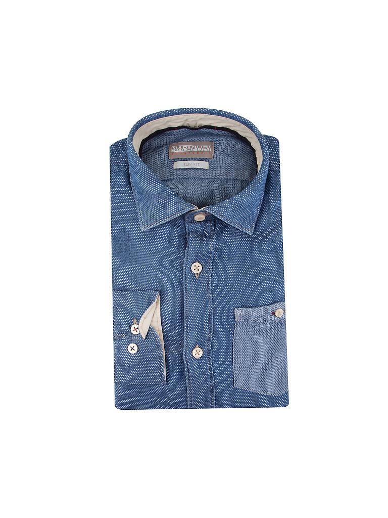 NAPAPIJRI | Hemd Slim-Fit "Glover" | blau