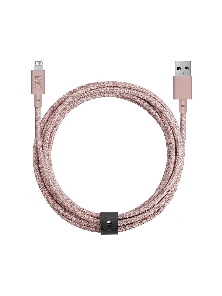 NATIVE UNION | Ladekabel - Belt Cable 3m (Rose) | rosa