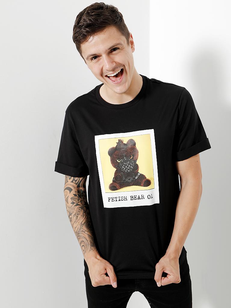 NEIL BARRETT | T-Shirt "Fetish Bear 0.2" | schwarz