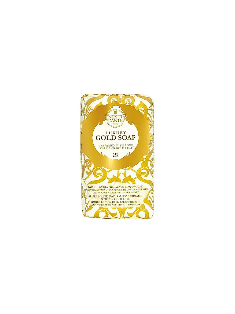 NESTI DANTE | Seife - 60th Anniversary Nat. Soap Gold leaf 250g  | gold