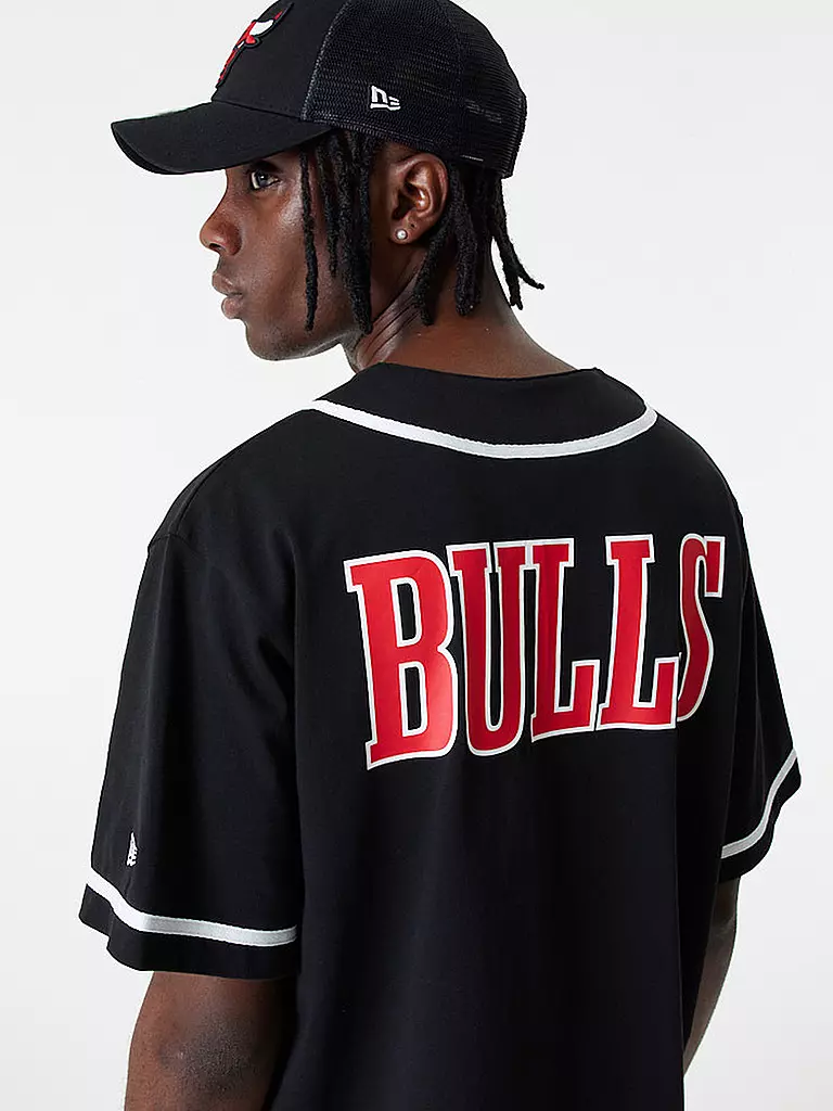 NEW ERA | T-Shirt NBA BASEBALL JERSEY | schwarz