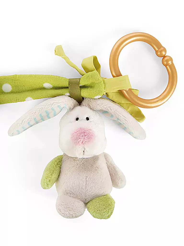 NICI | Kinderwagenkette Hase und Eule 40cm | bunt