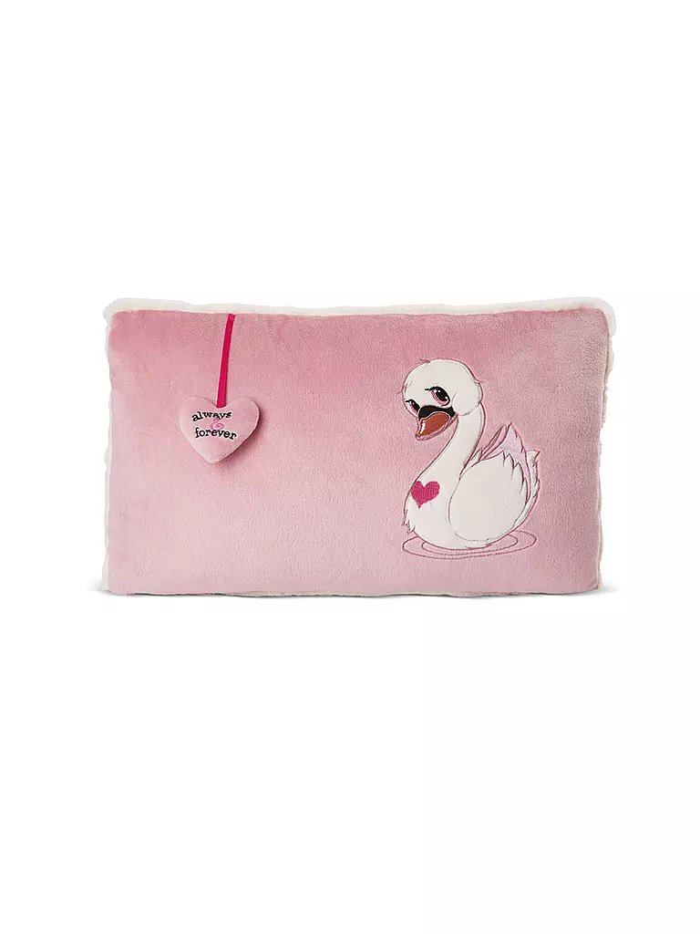 NICI | Kissen Love Schwan rechteckig | rosa