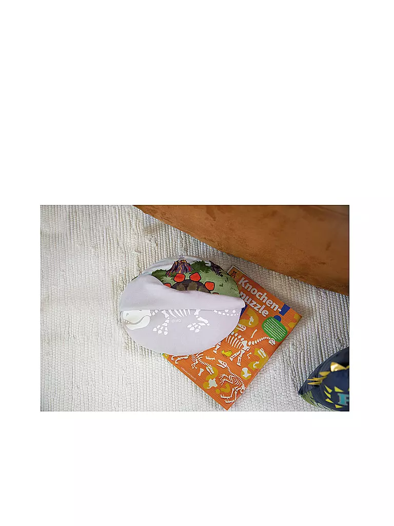NICI | Kissen mit Wendefunktion - Glow in the dark Dino | bunt