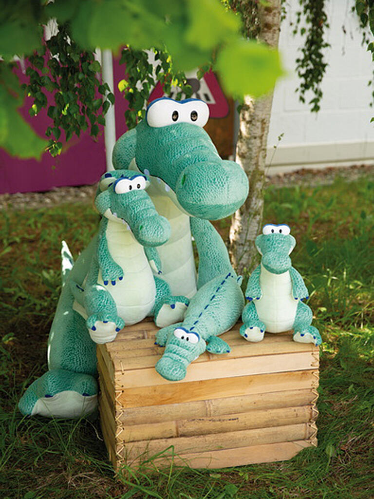 Plüschtier Krokodil Für Hunde – 35,6 Cm Langes Kau- & Spielzeug, Weich, Robust, Mit Quietscher, Gepunktet (Pet Lou Dotty Friends)