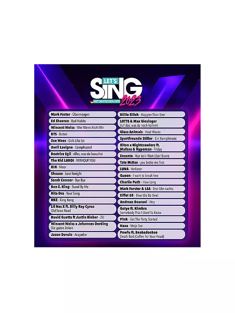 NINTENDO SWITCH | Let's Sing 2023  | keine Farbe