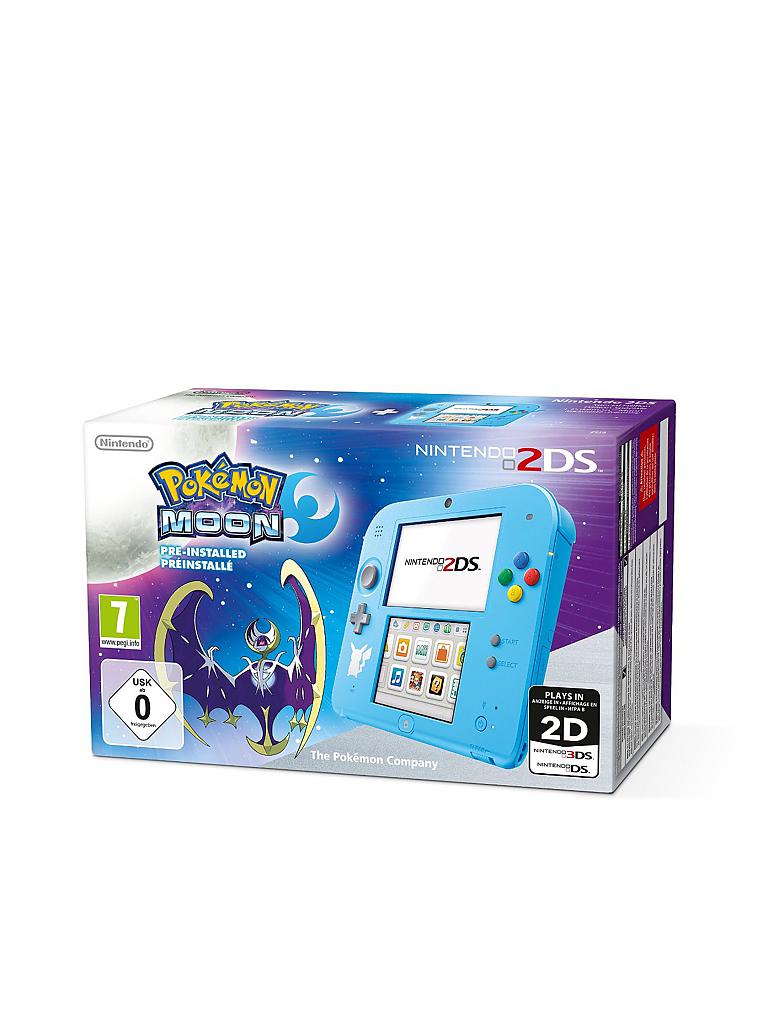 NINTENDO | Nintendo 2DS - Konsole (Special Edition) inkl. Pokémon Mond (vorinstalliert)  | blau