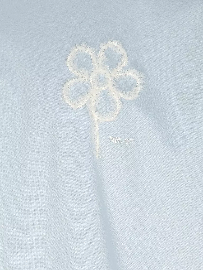 NN.07 | T-Shirt PEDRO EMB | hellblau