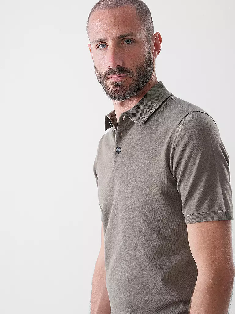 NO EXCESS | Poloshirt | hellbraun