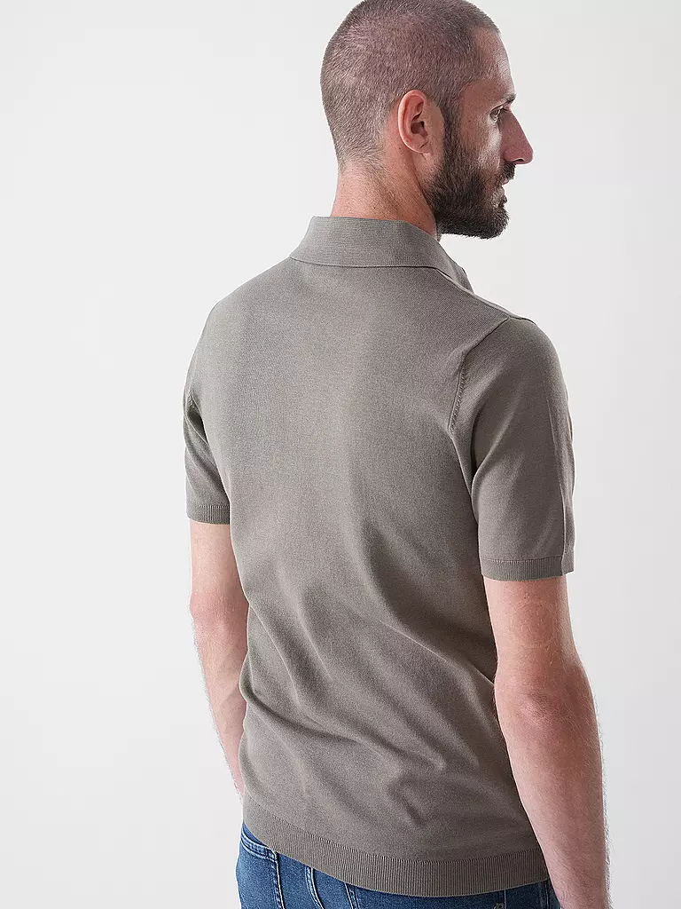NO EXCESS | Poloshirt | hellbraun