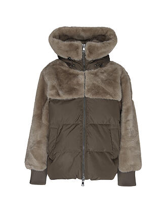 NO.1 COMO | Steppjacke in Felloptik ZUMA