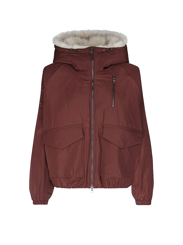 NO.1 COMO Jacke MERATE dunkelrot | M
