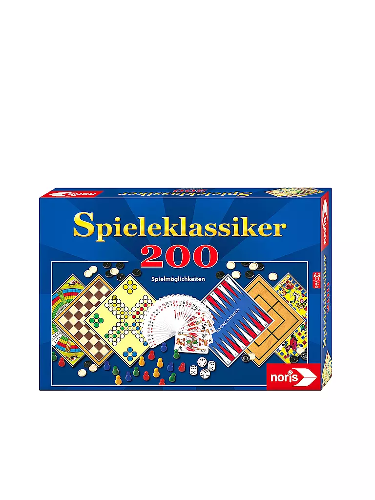 NORIS | Spieleklassiker - 200 Spielmöglichkeiten | keine Farbe