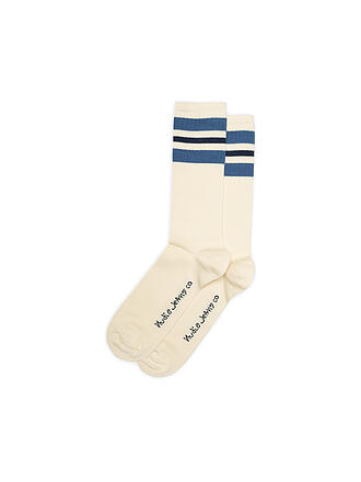 NUDIE JEANS | Socken AMUNDSSON off white/blue