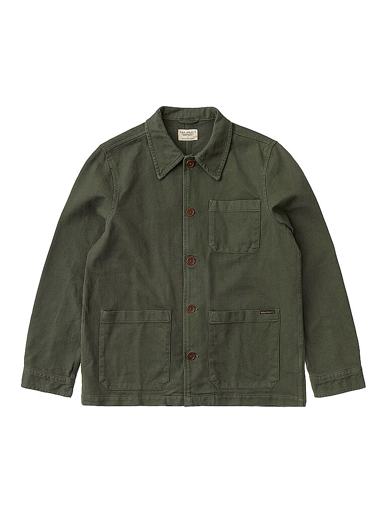 NUDIE JEANS Overshirt Barney grün