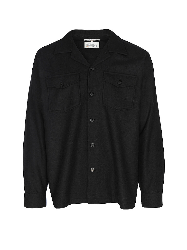 NUDIE JEANS Hemd VINCENT schwarz