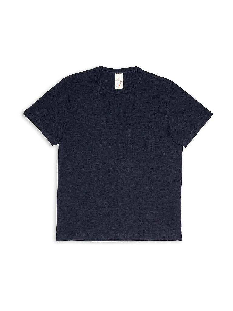 NUDIE JEANS T-Shirt ROY dunkelblau | M