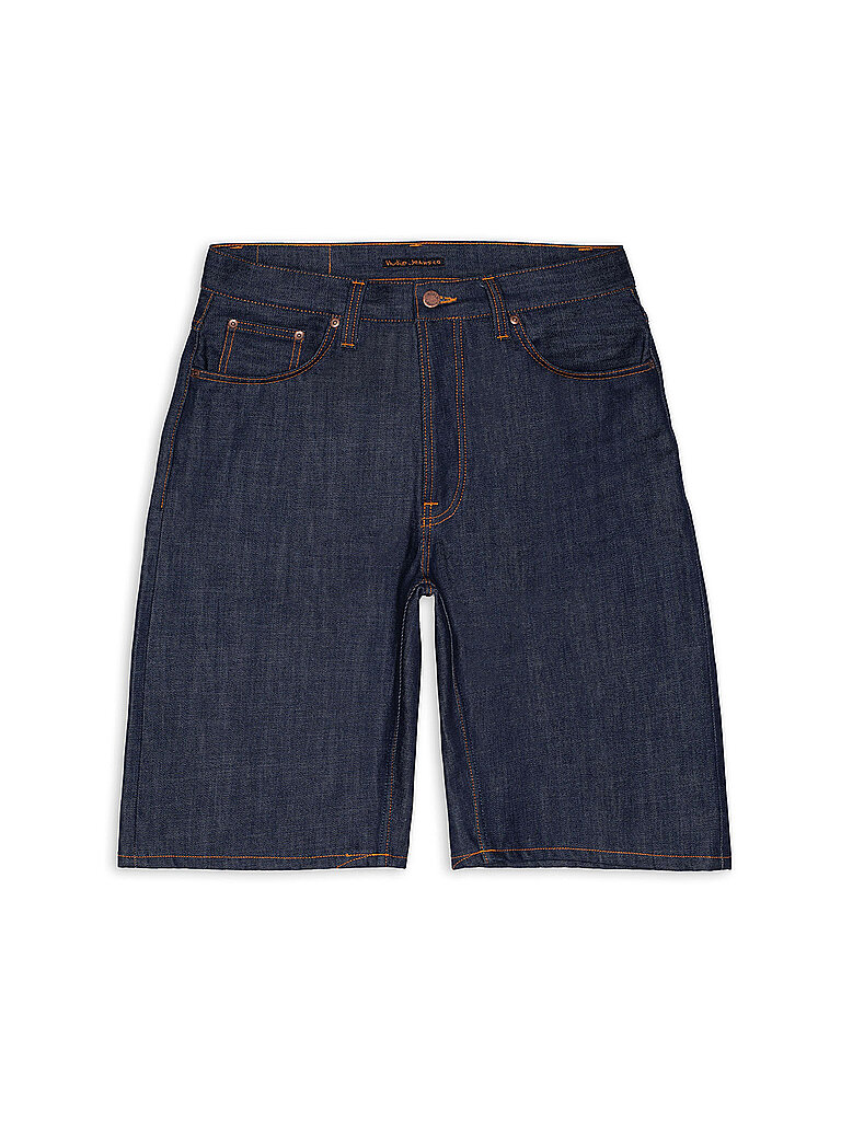 NUDIE JEANS Jeansshorts blau