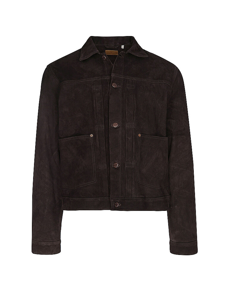 NUDIE JEANS Lederjacke DANTE II braun | M