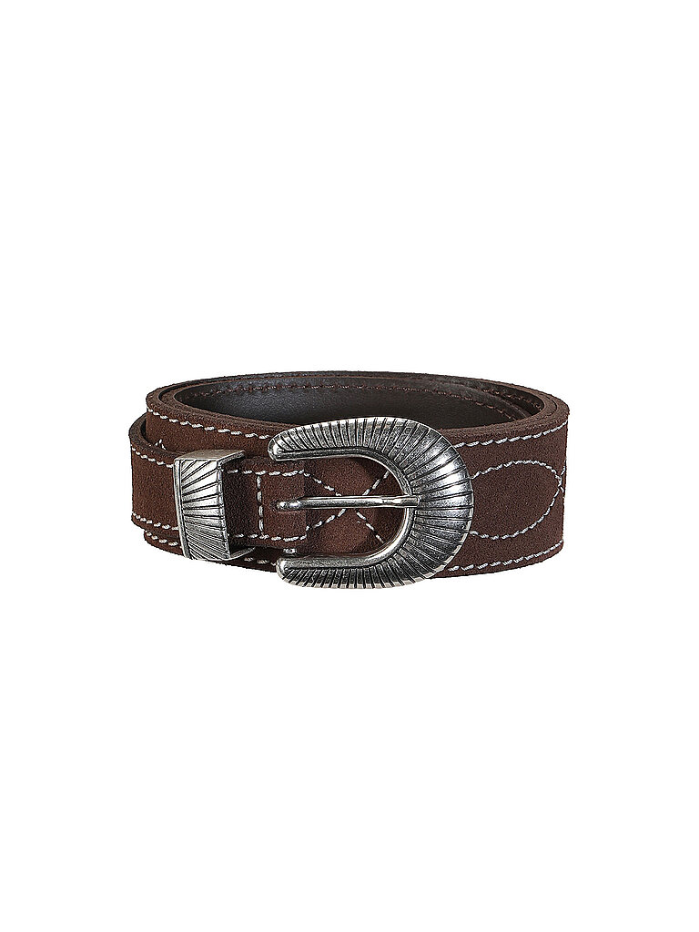NUDIE JEANS Ledergürtel WESTERN RANCH braun | 80