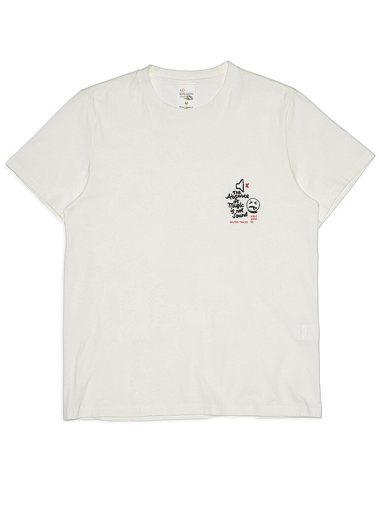 NUDIE JEANS T-Shirt ROY weiss