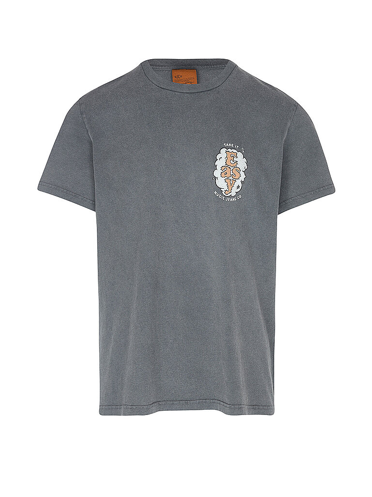 NUDIE JEANS T-Shirt ROY grau | L