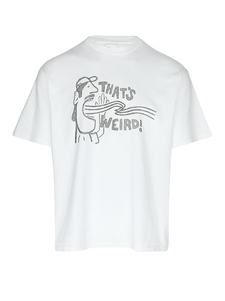 T-Shirt THATS WEIRD weiss M herren