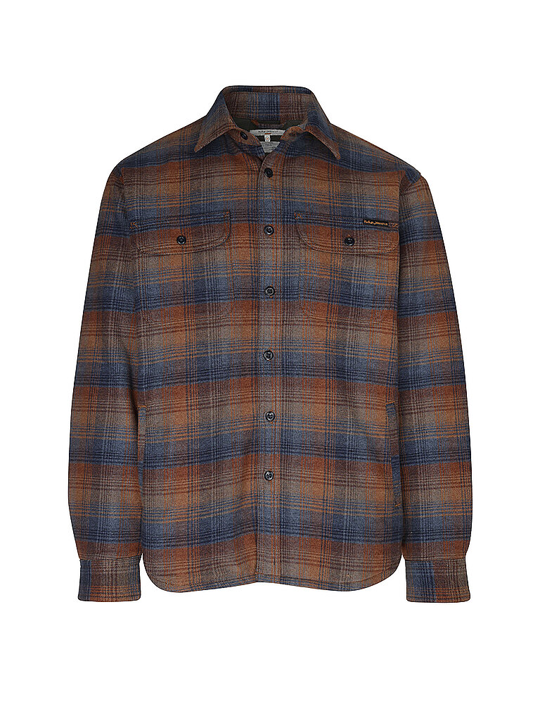 NUDIE JEANS Overshirt GLENN bunt | L
