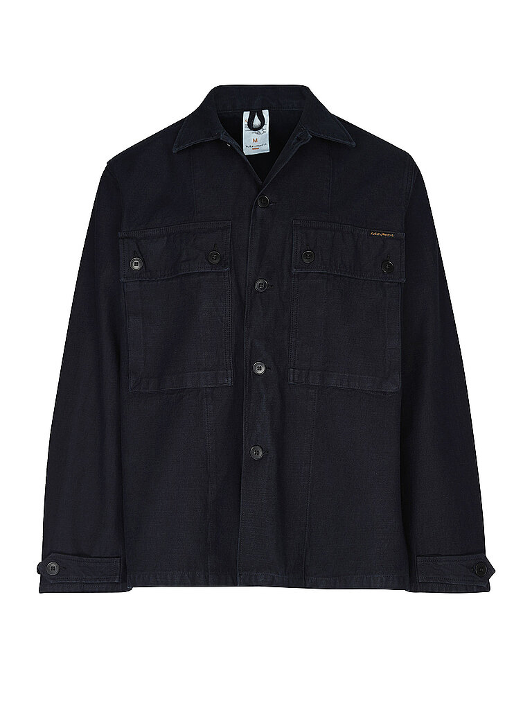 NUDIE JEANS Overshirt NINO  blau | XL