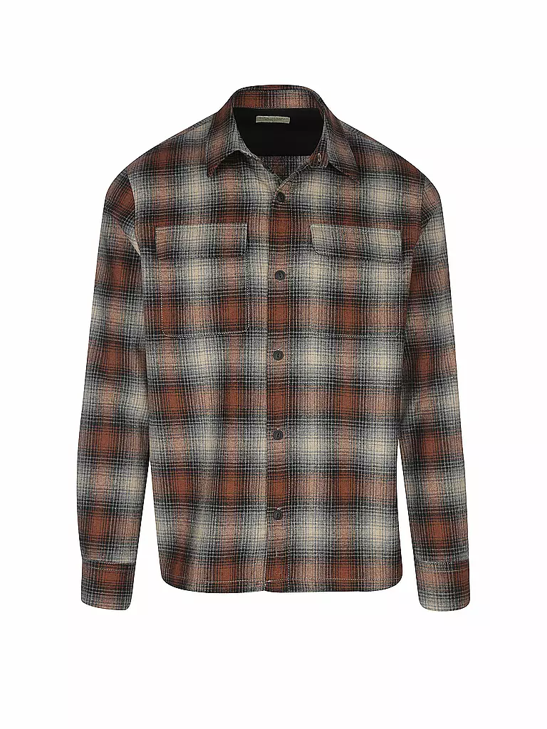 NUDIE JEANS | Hemd Sten Shadow Check | rot