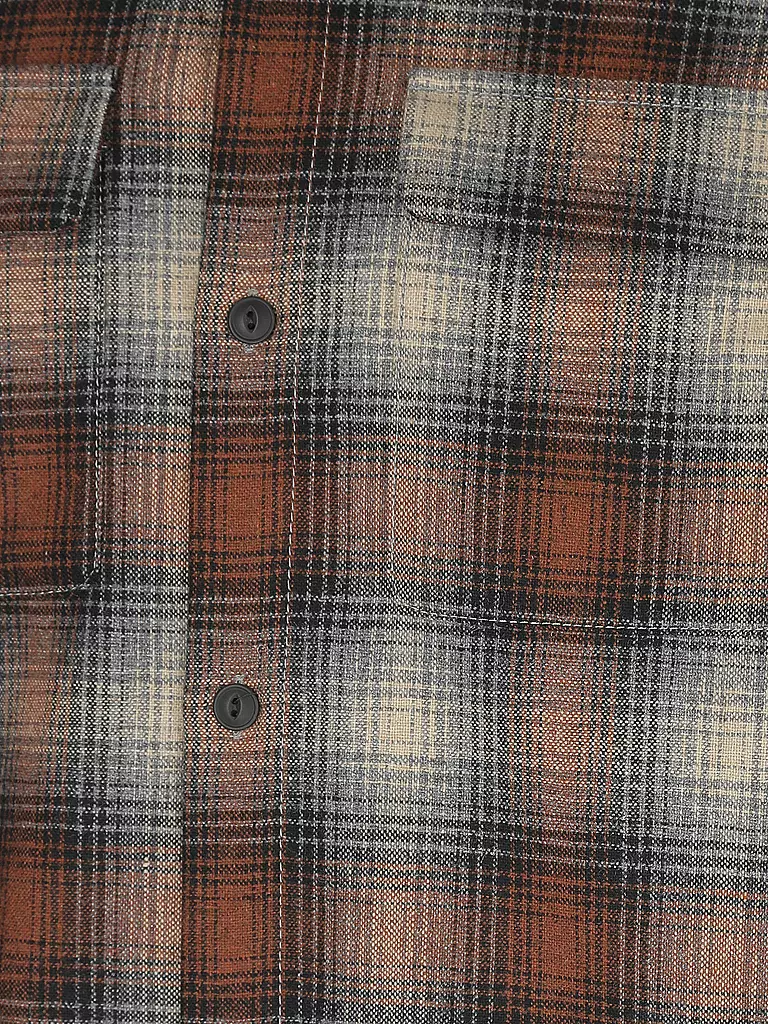 NUDIE JEANS | Hemd Sten Shadow Check | rot