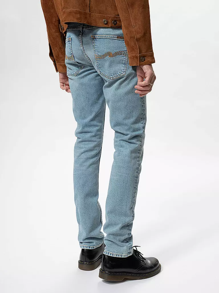 NUDIE JEANS | Jeans Slim Fit LEAN DEAN BLUE NOISE | hellblau