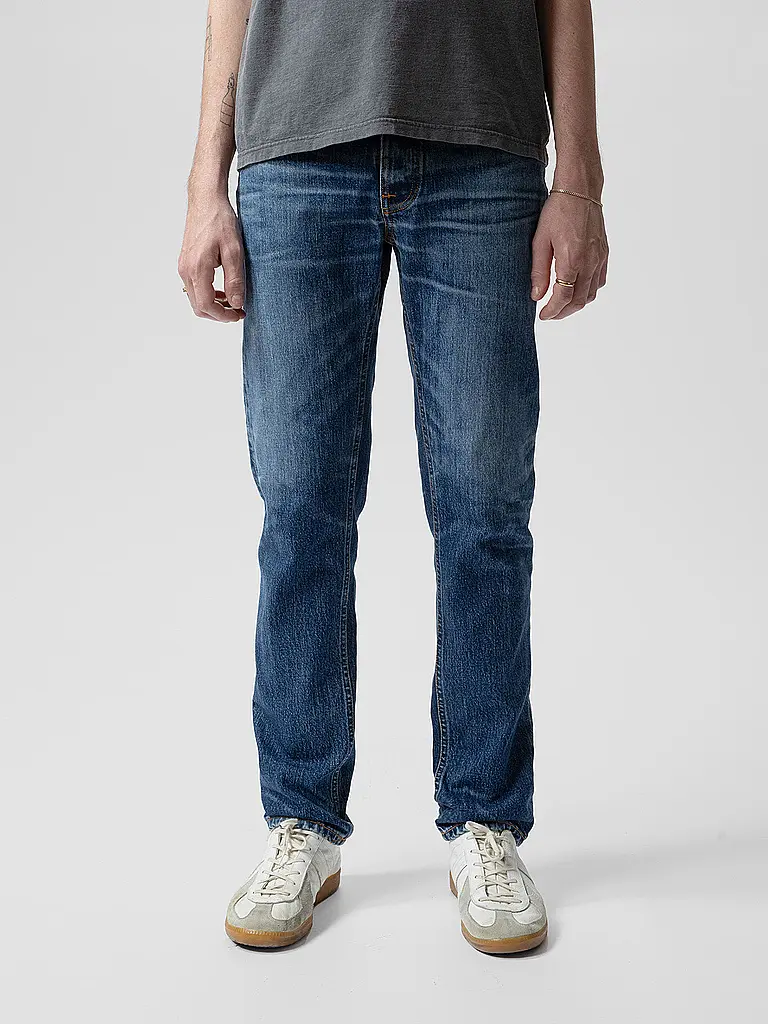 NUDIE JEANS | Jeans Straight Fit SOLID OLLIE | blau