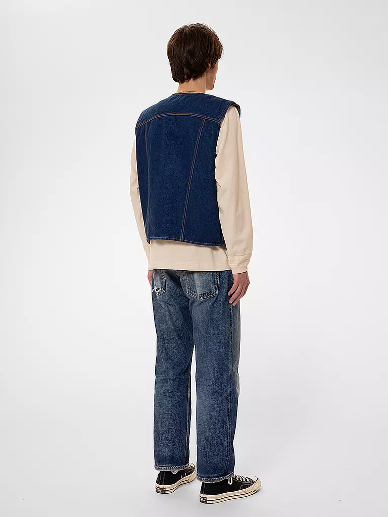 NUDIE JEANS | Jeansgilet HARRY RINSE | blau