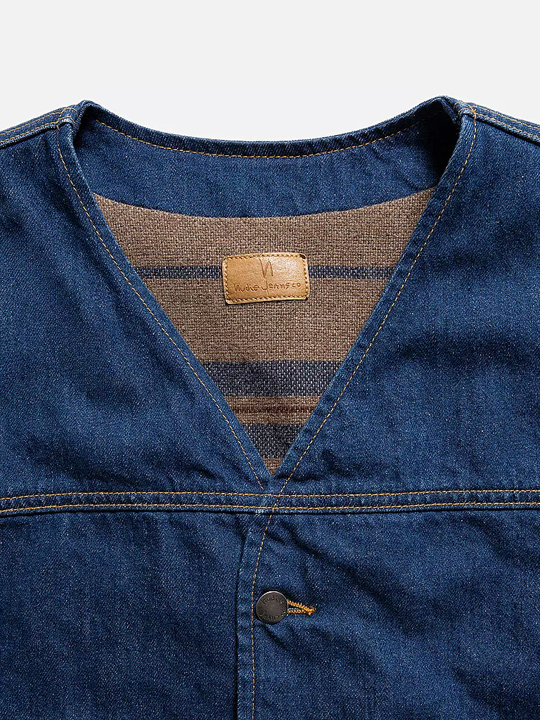 NUDIE JEANS | Jeansgilet HARRY RINSE | blau