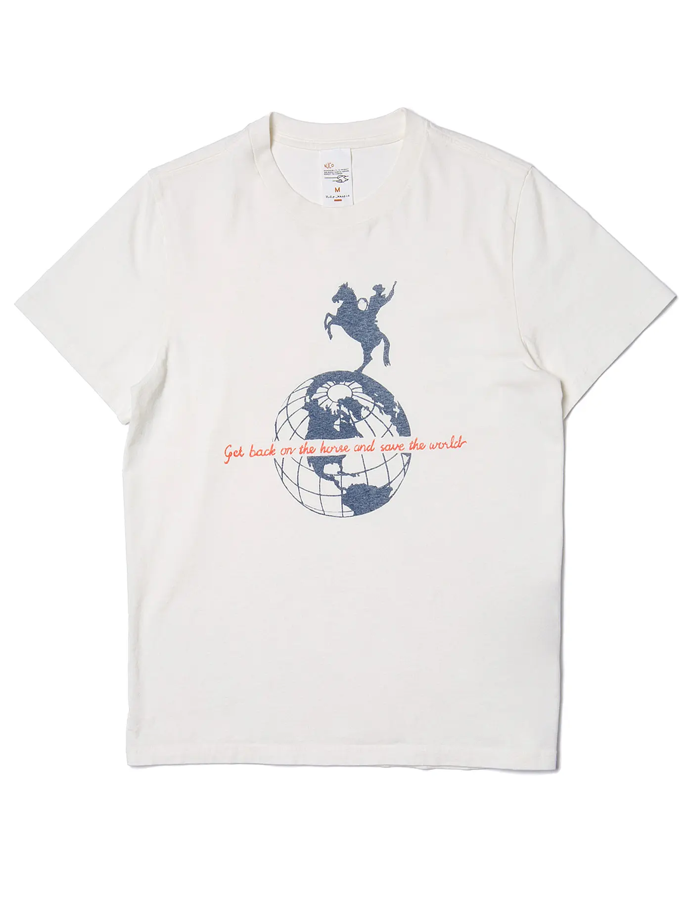 NUDIE JEANS | T-Shirt ROY  | creme
