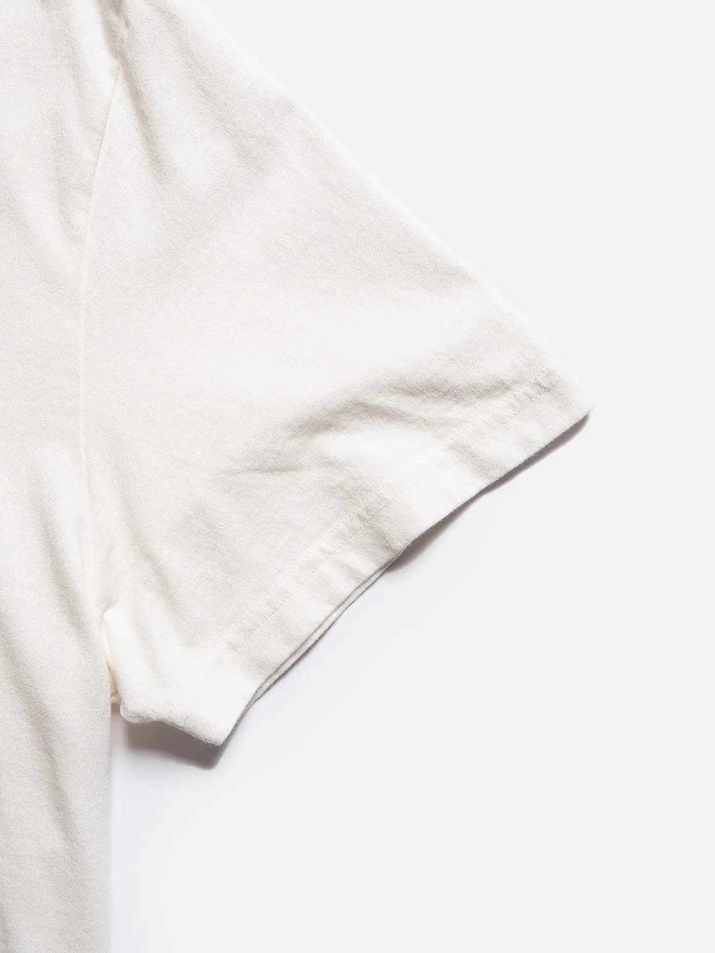 NUDIE JEANS | T-Shirt ROY  | creme