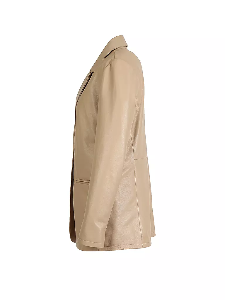 OAKWOOD | Lederblazer MEG | beige