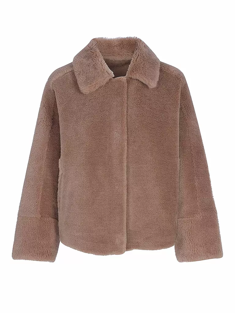 OAKWOOD | Wende Felljacke Helen | rosa