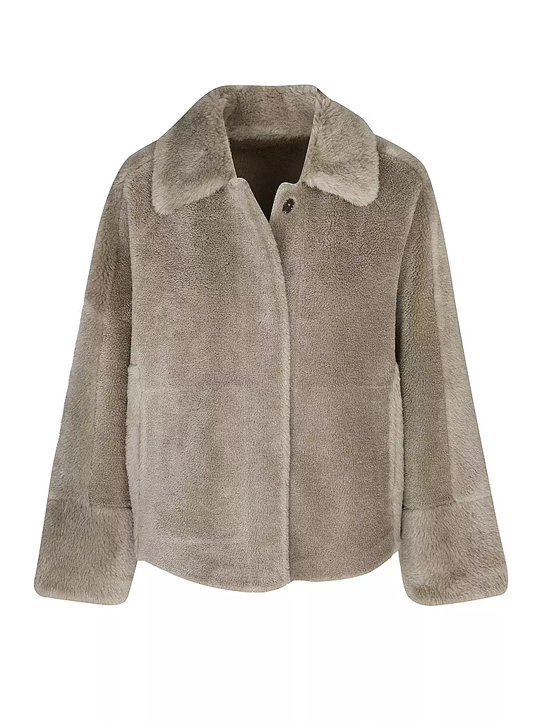 OAKWOOD | Wendejacke in Felloptik HELEN | hellbraun